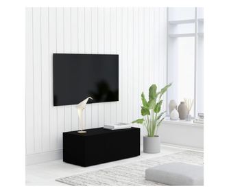 TV ormarić crni 80 x 34 x 30 cm od iverice