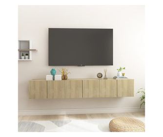 Viseče TV omarice 3 kosi sonoma hrast 60x30x30 cm