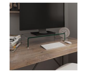 Stalak za TV /Monitor Prozirno Staklo 60x25x11 cm