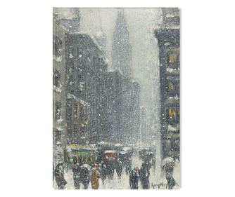Tablou DualView Startonight Podul Brooklyn New York, luminos in intuneric, 80 x 120 cm