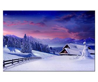 Tablou DualView Startonight Vacanta la cabana, luminos in intuneric, 60 x 90 cm