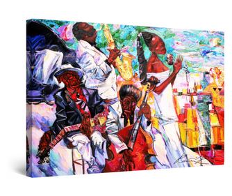 Tablou DualView Startonight Solista Jazz, luminos in intuneric, 60 x 90 cm