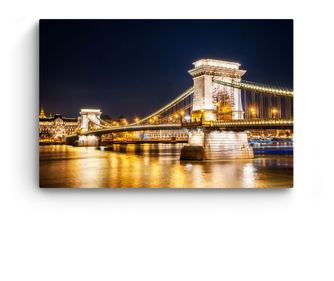 Tablou Startonight pe sticla acrilica Lumini pe Pod, luminos in intuneric, 60 x 90 cm