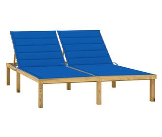 Kirlykk prnkkal elltott dupla napozgy, kezelt fenyfbl