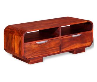 Konferenční stolek z masivního sheeshamu 90x40x35 cm