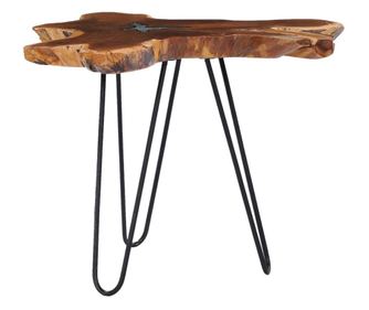 Konferenční stolek 70 x 45 cm masivní teak a polyresin