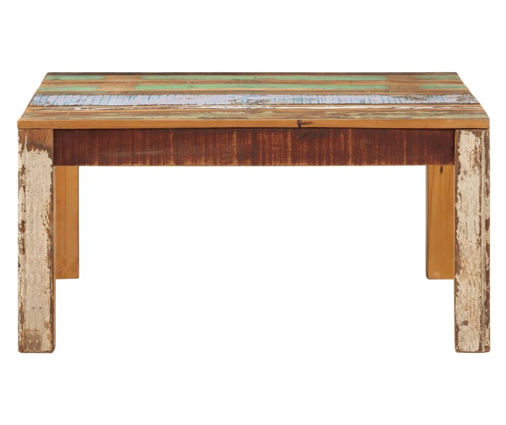 Stolić za kavu 80 x 80 x 40 cm od masivnog obnovljenog drva 
