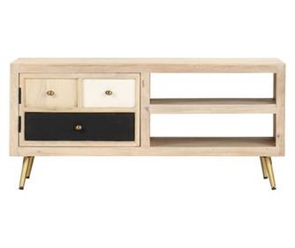 Klubska mizica 90x45x40 cm trden mangov les
