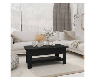 Stolić za kavu, crni, 102x55x42 cm, MDF