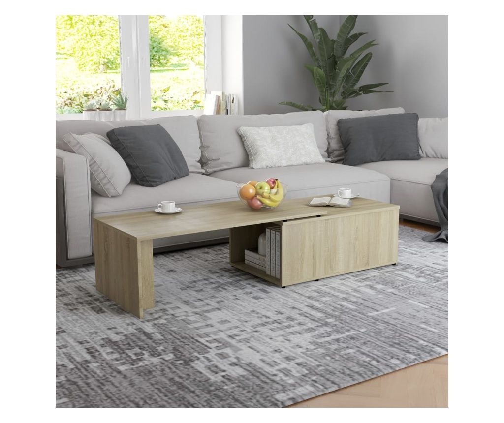 Stolić za kavu boja hrasta sonome 150 x 50 x 35 cm od iverice 