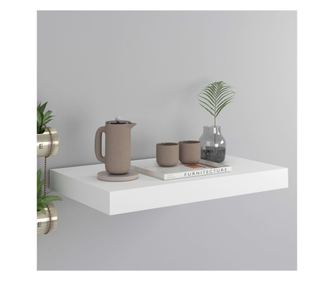 fehér MDF fali polc 40 x 23 x 3,8 cm