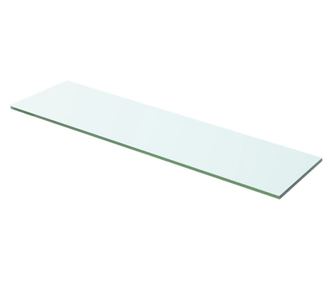 2 db átlátszó üveg paneles polc 60 x 12 cm