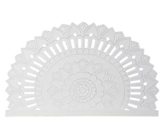 Табла за легло DKD Home Decor MDF Бял (180 x 3 x 110 cm)