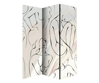 Сгъваем параван Colors of Life, Грация, 135 х 172 см., текстил, Двустранен печат, 3 панела
