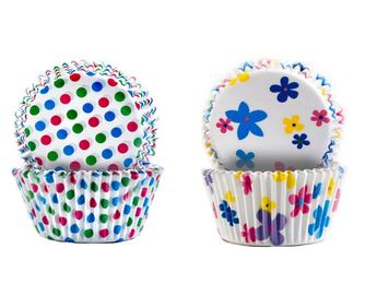 100 Fiesta Ibili muffinformát tartalmazó készlet, papír, 7,5 cm, többszínű