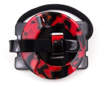 Elastic de par catarama, PAR-30, 6x4.8 cm, Negru/Rosu