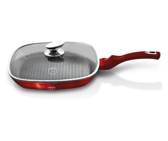 Tigaie grill cu capac 28 cm  Berlinger Haus Burgundy Metalic Line BH 1613N