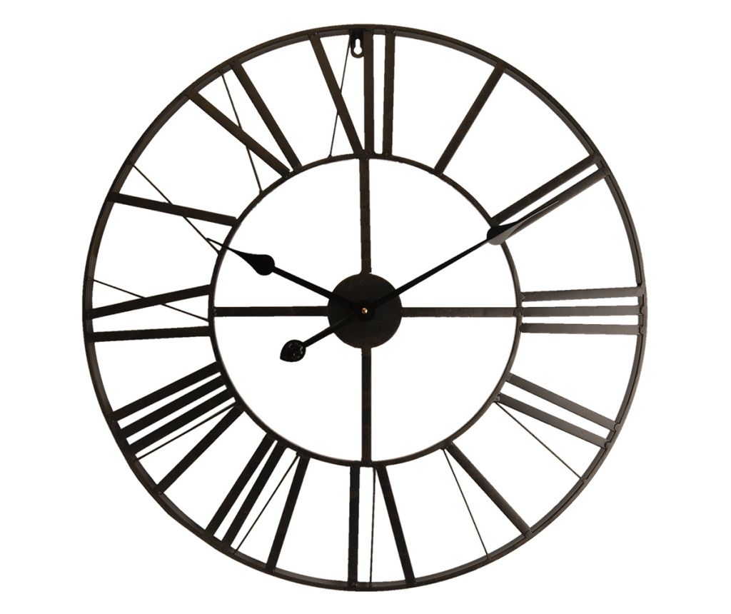 Fekete falióra 60x4 cm