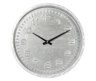 Metalni zidni sat od sivog mdf-a 39x5 cm