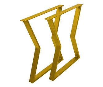 Set 2 picioare masa stil scandinav Sigma, 72 cm H x 60 cm L , Profil Lat, Vopsire in camp electrostic, Finisaje Premium, Balustr