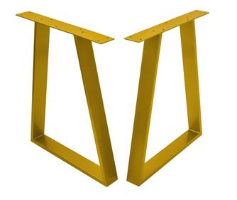 Set 2 picioare masa stil scandinav Tapez, 72 cm H x 50 cm L , Profil Lat, Vopsire in camp electrostic, Finisaje Premium, Balustr