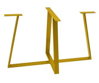 Set Picior Masa Rotunda sau Ovala, Stil Scandinav Trapez, 72 cm H x 60-120 cm L , Vopsire in camp electrostic, Finisaje Premium,