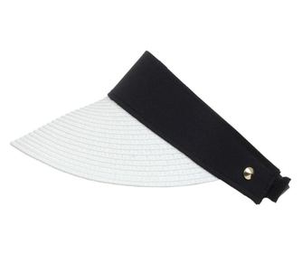 Sapca Cozoroc sport dama banda neagra PAMI, SD-1221-233, ONE SIZE Alb