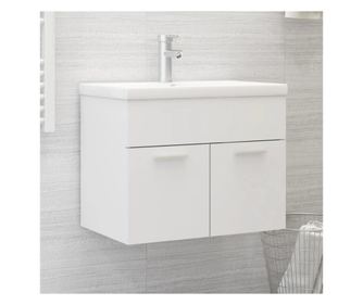 Ormarić za umivaonik bijeli 60 x 38,5 x 46 cm od iverice