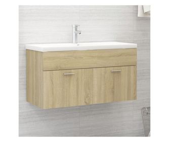 Ormarić za umivaonik boja hrasta sonome 90x38,5x46 cm iverica