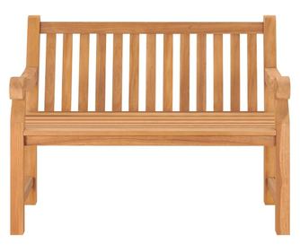 Vrtna klupa 114 cm od masivne tikovine