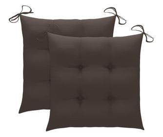 Houpací křeslo s taupe poduškou masivní teak