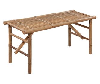 összecsukható bambusz kerti pad párnával 118 cm