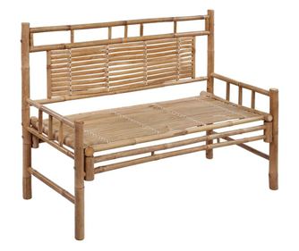 bambusz kerti pad párnával 120 cm