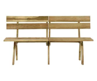 impregnált fenyőfa kerti pad 160 cm