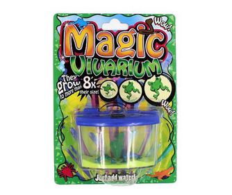 Mini akvarij plavi Magic Vivarium žabice
