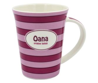 Κούπα από πορσελάνη με το όνομα Oana