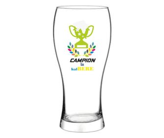 Söröspohár "BAJNOK a korsóSÖR" felirattal, 500 ml