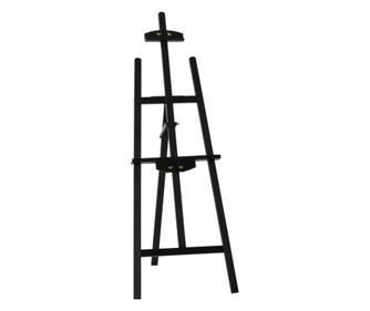 HOMCOM Sevalet Pictura Studio Profesional Reglabil din Lemn Negru