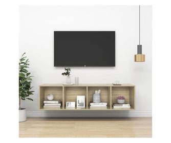 Zidni TV ormarić boja hrasta sonome 37x37x142,5 cm od iverice