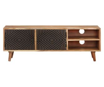 TV ormarić 115 x 30 x 39 cm od masivnog drva bagrema