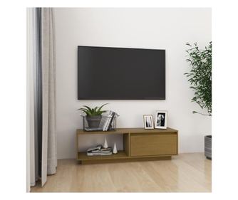 TV ormarić boja meda 110 x 30 x 33,5 cm od masivne borovine