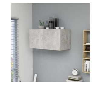 betonszürke forgácslap fali szekrény 80 x 39 x 40 cm