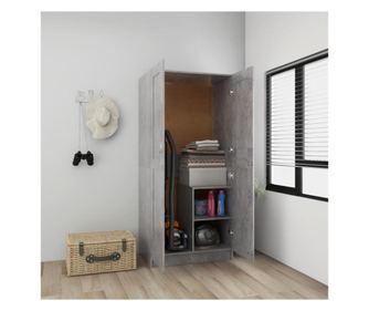 Ormar siva boja betona 82,5 x 51,5 x 180 cm od iverice