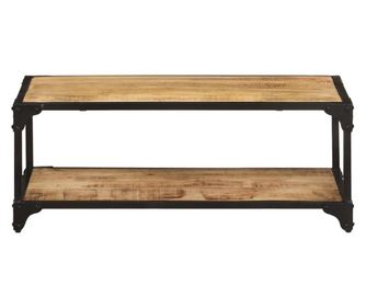 Konferenční stolek 90 x 45 x 35 cm masivní hrubý mangovník