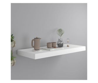 fehér MDF fali polc 60 x 23,5 x 3,8 cm