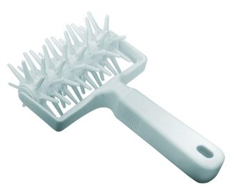 Руло за декорация от тесто Ibili-Ecoprof, пластмасово, 12 см, бяло