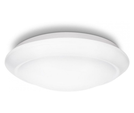 Plafoniera LED integrat Philips Cinnabar, 16W (75W), lumina alba calda, 1100 lumeni, culoare alb, forma rotund