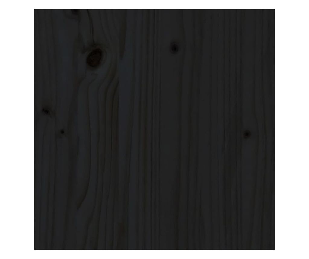 Omarica, črna, 100x35x74 cm, masivni borovec - 9