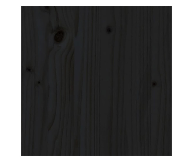 Stalak za drva za ogrjev crni 108x64,5x78 od masivne borovine