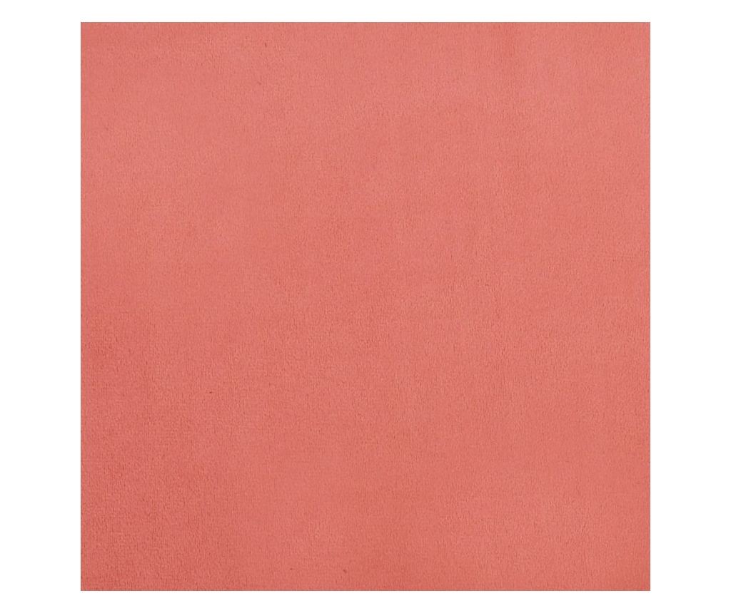 Sedežna garnitura z taburejem, roza, žamet - 6